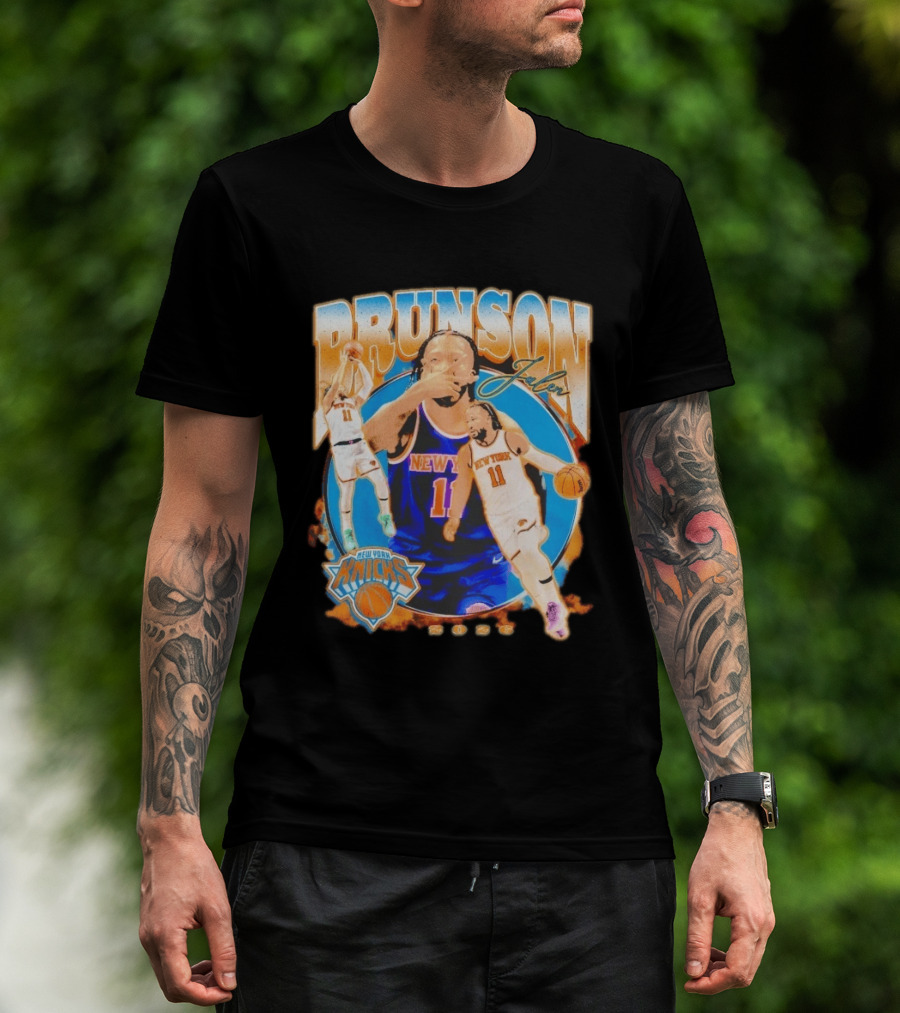 New York Knicks Jalen Brunson 2026 Basketball Player NBA Sports Memorabilia T-Shirt
