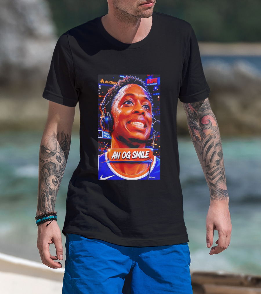 OG Anunoby New York Knicks An OG Smile ESPN NBA Broadcast Experience T-Shirt