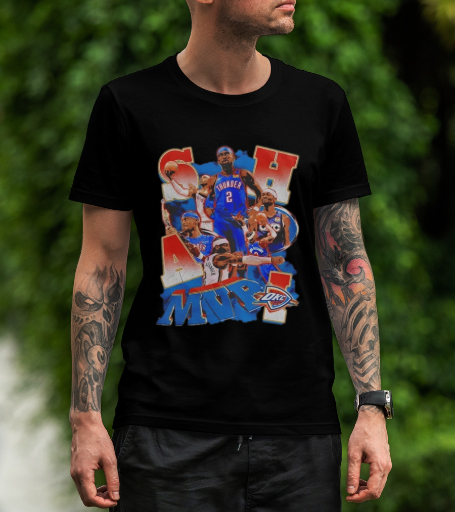 Oklahoma City Thunder Shai Gilgeous Alexander MVP Basketball NBA OKC T-Shirt