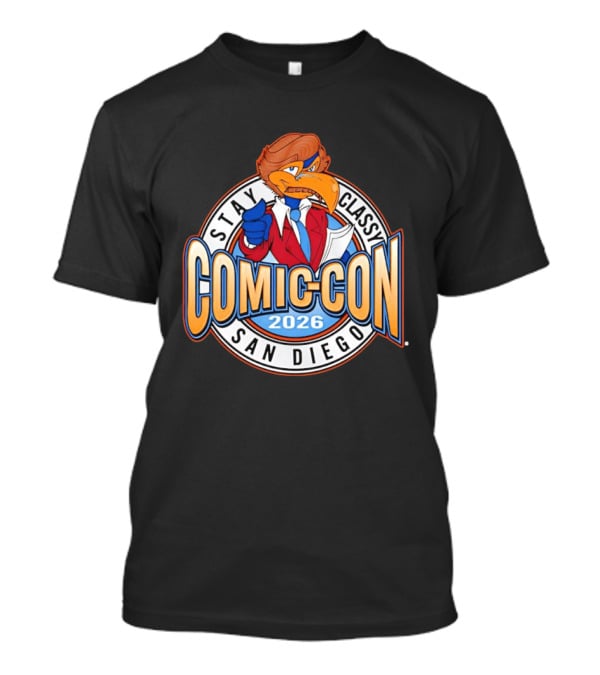 Stay Classy Comic Con San Diego 2026 Ron Burgundy Bird T-Shirt