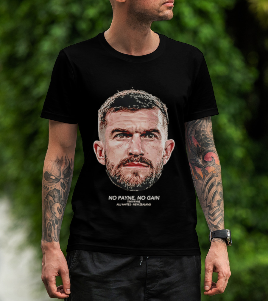 Tim Payne Wellington Phoenix No Payne No Gain Big Head T-Shirt