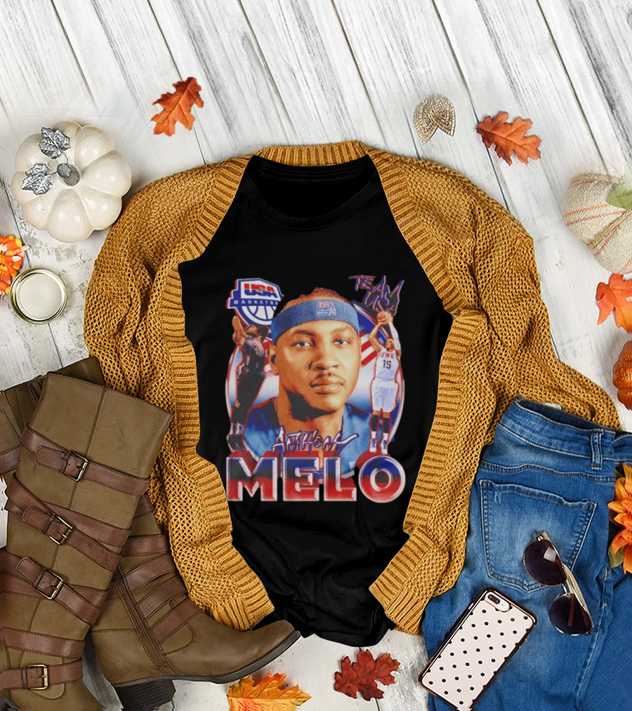 USA Basketball Team Anthony Melo Carmelo Anthony Player Team USA T-Shirt