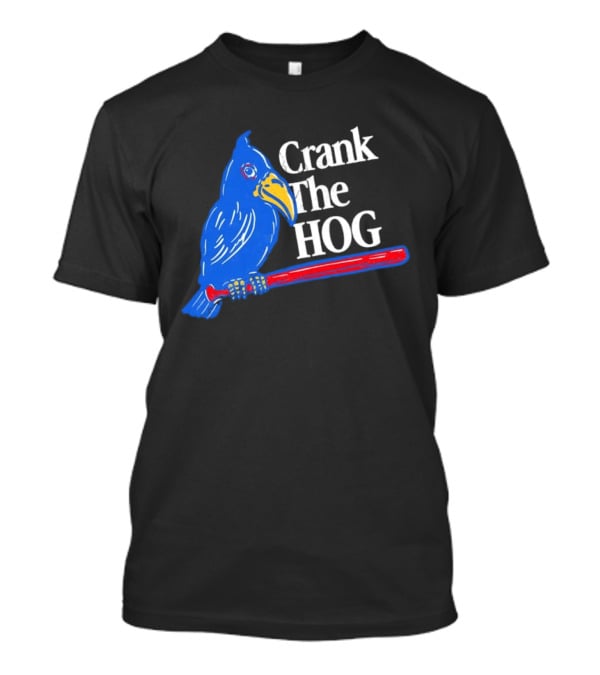 Arkansas Razorbacks Crank The HOG Baseball Bird T-Shirt