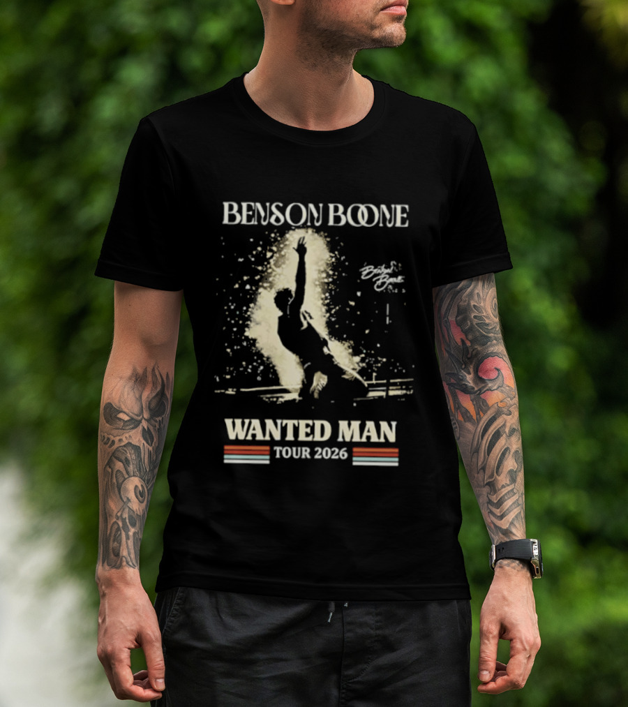 Benson Boone Wanted Man Tour 2026 T-Shirt