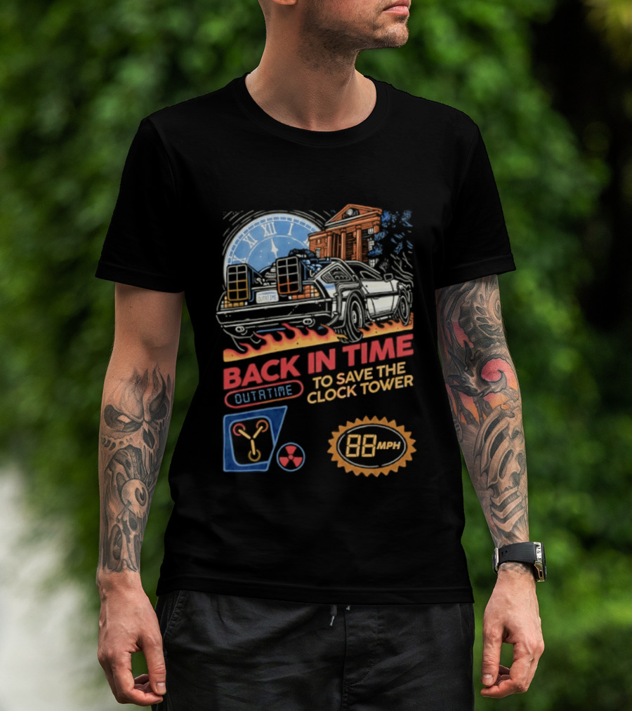 Back In Time Outatime Save The Tower 88mph T-Shirt