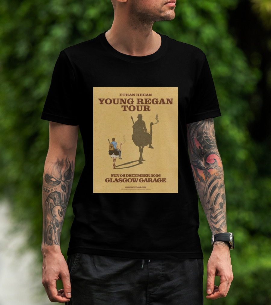 Ethan Regan Young Regan Tour December 2026 Glasgow Garage T-Shirt