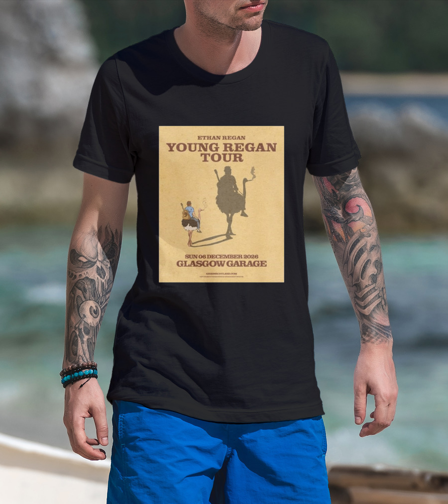 Ethan Regan Young Regan Tour December 2026 Glasgow Garage T-Shirt