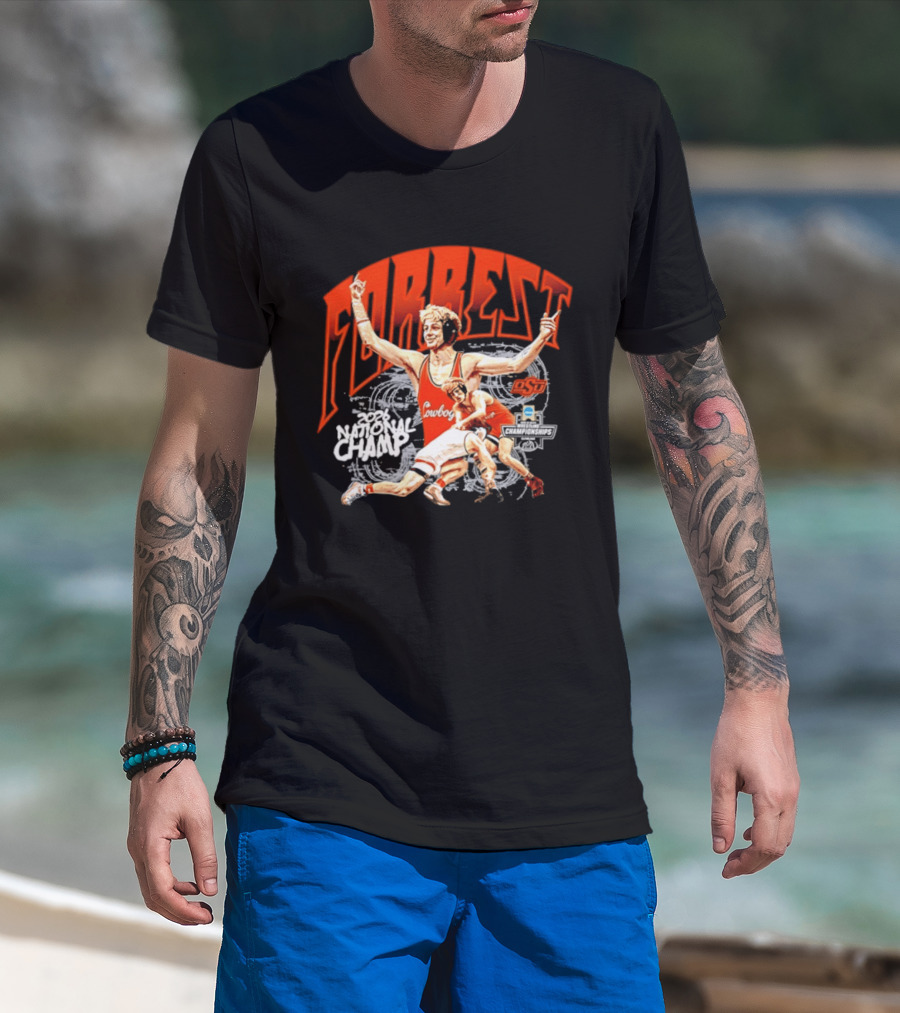 Jax Forrest Oklahoma State Cowboys Wrestling 2026 National Champ T-Shirt