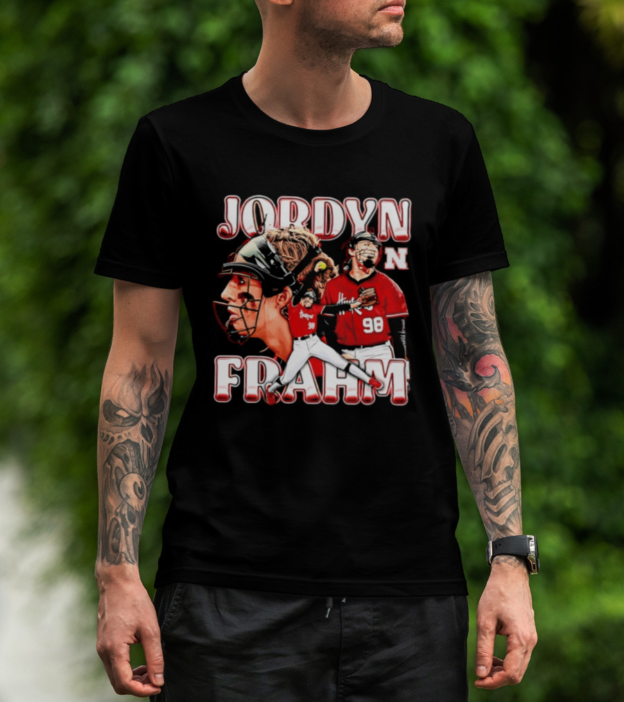Jordyn Frahm Nebraska Softball NCAA Collage 98 T-Shirt