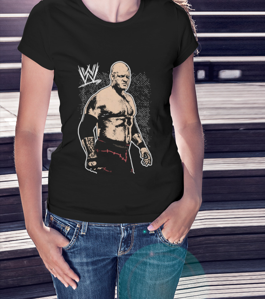 Kane WWE Wrestling Stitched Men's WWE Iconic Fighter T-Shirt