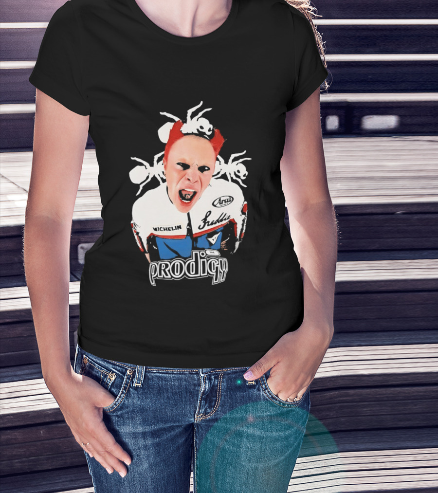 Keith Flint The Prodigy Michelin Arai Electronic Music Band Concert T-Shirt