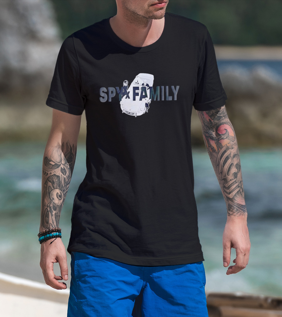 SPY X FAMILY Loid Yor Anya Bond Car Adventure T-Shirt