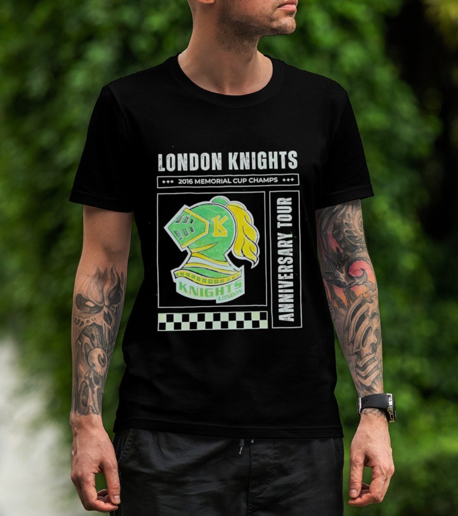 London Knights 2016 Memorial Cup Champs Anniversary Tour T-Shirt