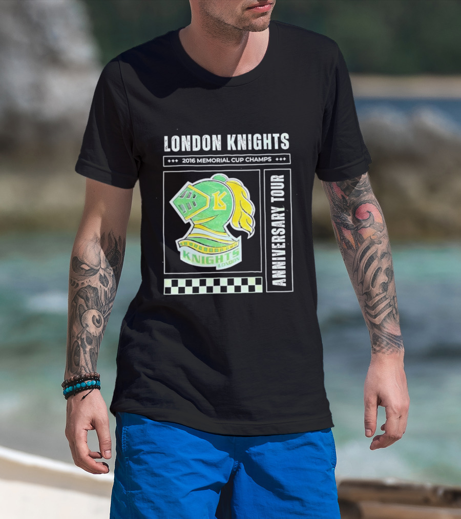 London Knights 2016 Memorial Cup Champs Anniversary Tour T-Shirt