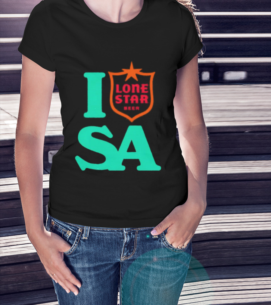 Lone Star Beer I Love San Antonio USA Texas T-Shirt