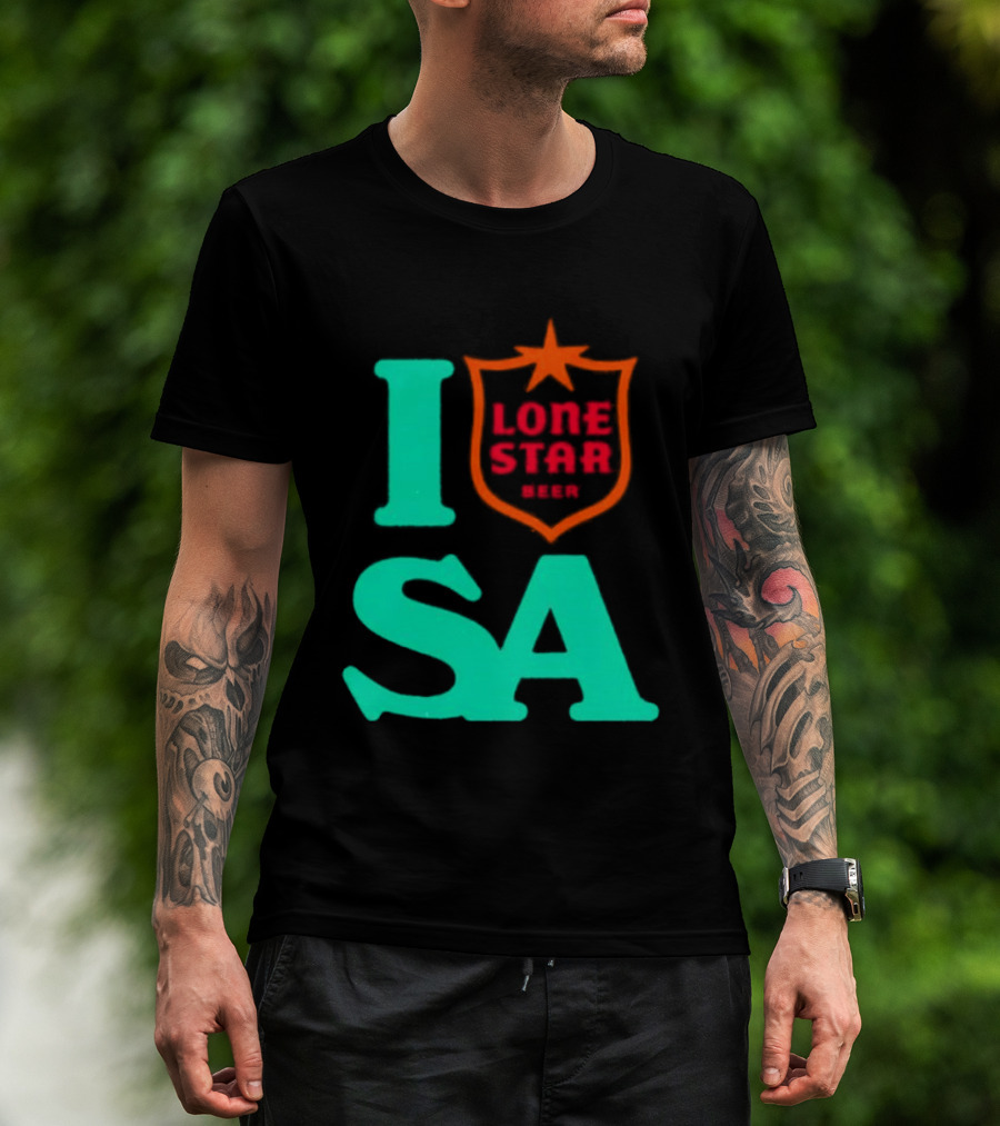 Lone Star Beer I Love San Antonio USA Texas T-Shirt