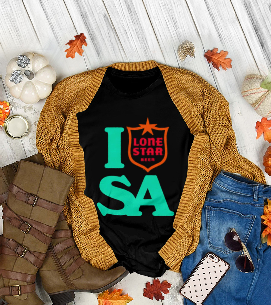 Lone Star Beer I Love San Antonio USA Texas T-Shirt