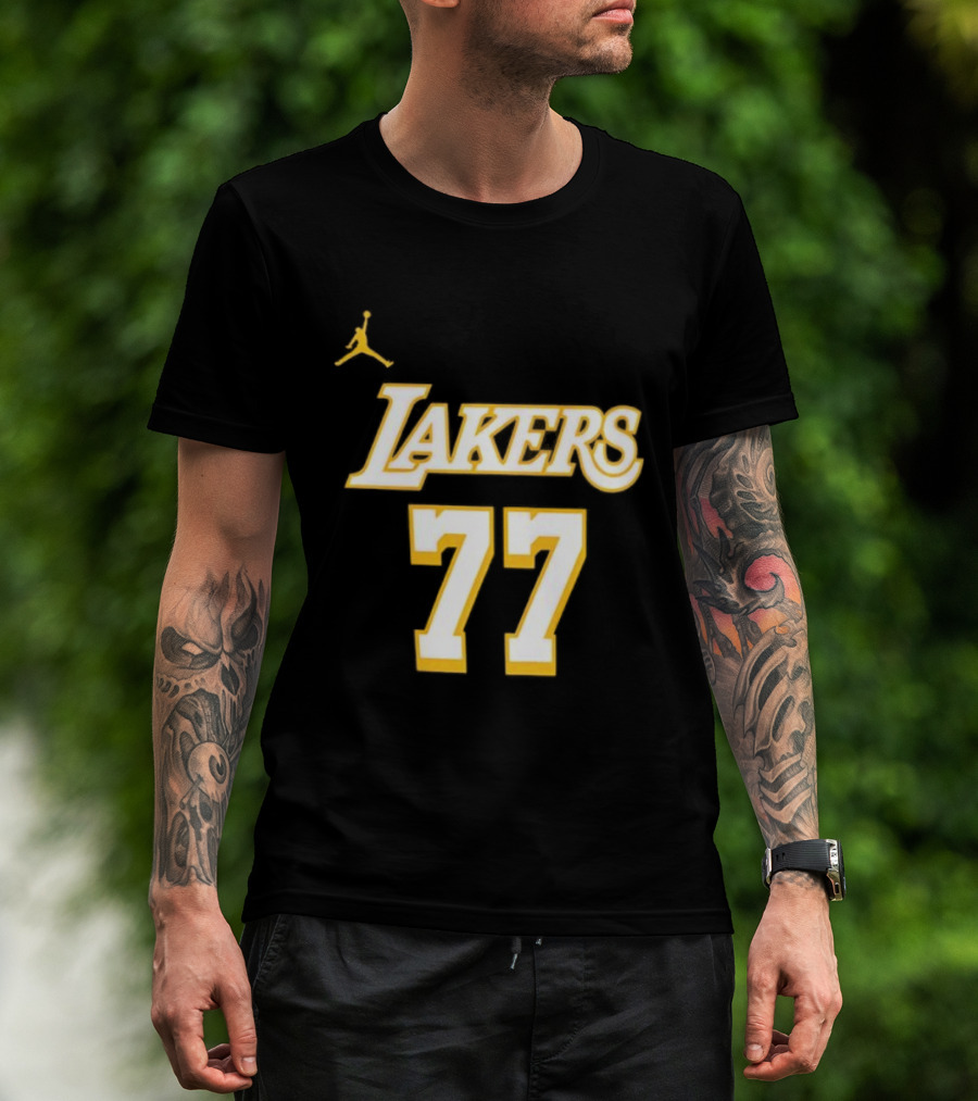 Luka Doncic Lakers 77 Jordan T-Shirt
