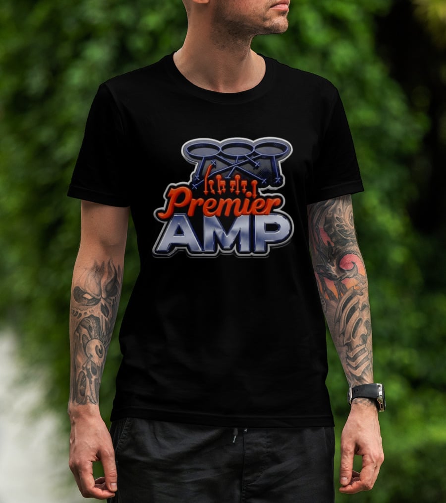 Premier AMP Drumsticks Football T-Shirt