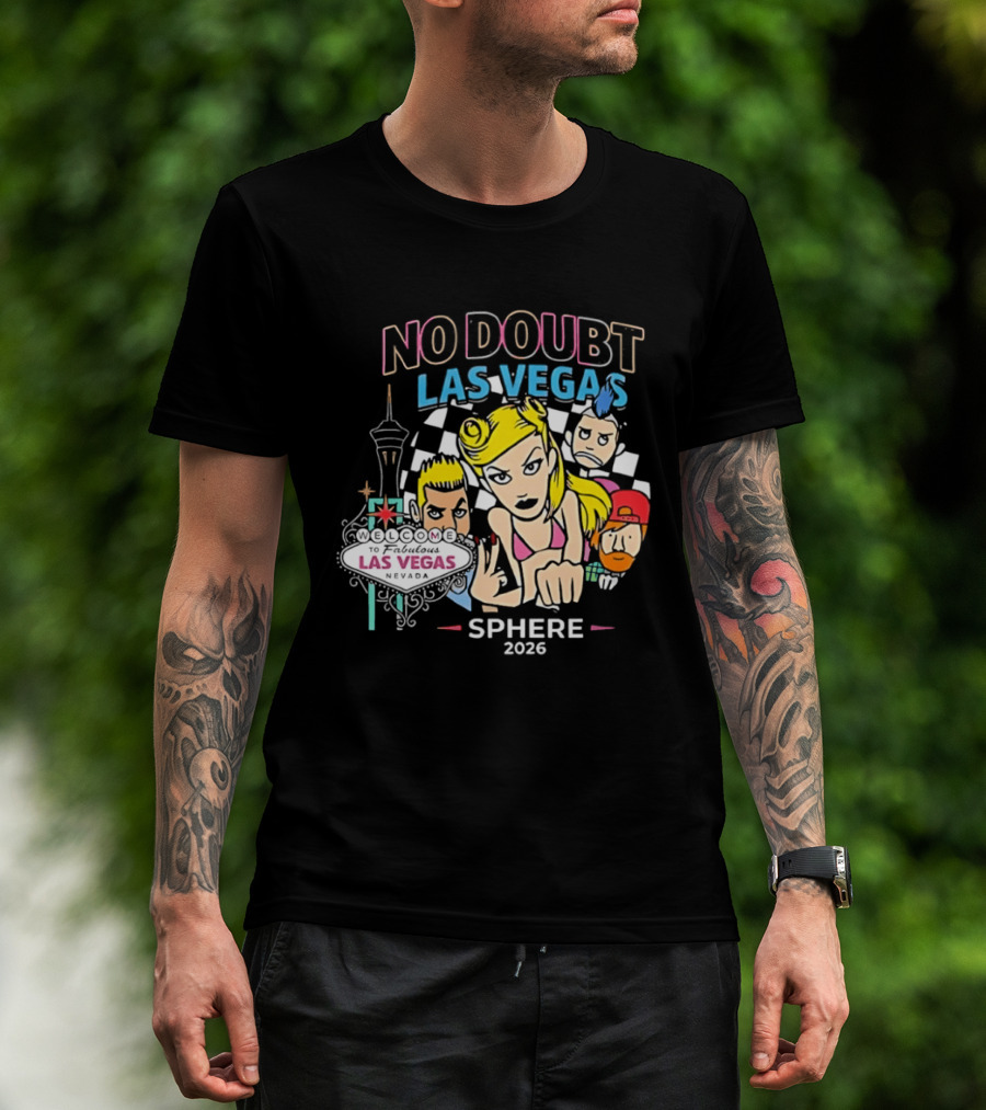 No Doubt Las Vegas Sphere 2026 Concert Merchandise T-Shirt