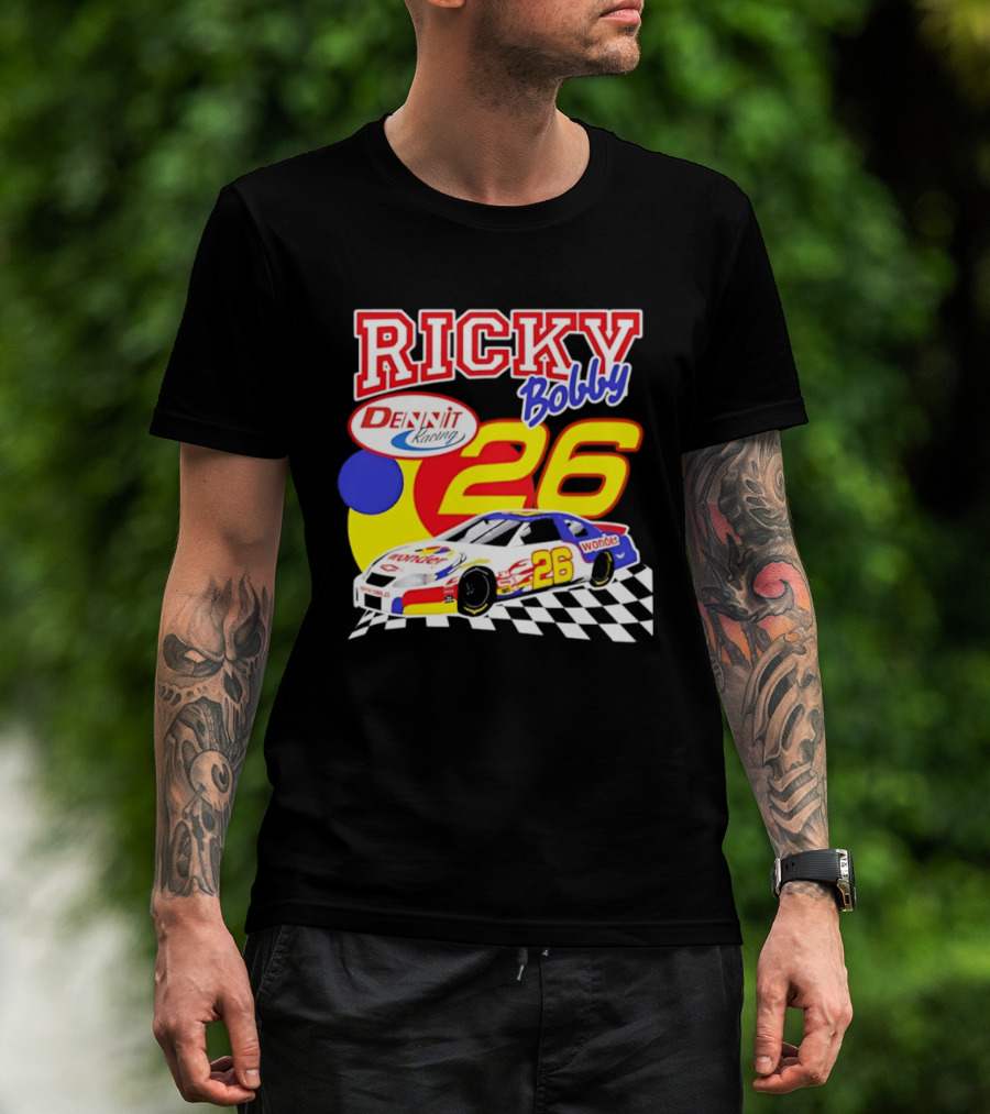 Ricky Bobby Dennit Racing 26 Wonder Talladega Nights Car T-Shirt