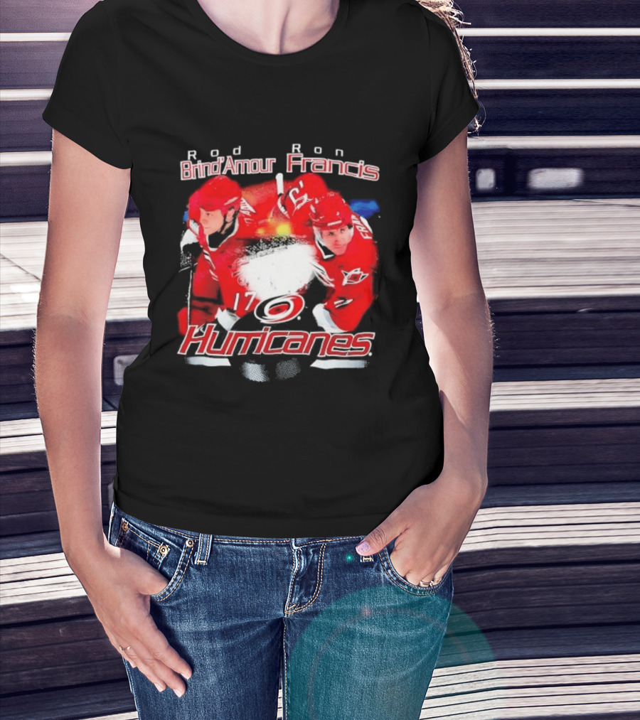 Rod Brind'Amour Ron Francis 17 Carolina Hurricanes 1990s T-Shirt