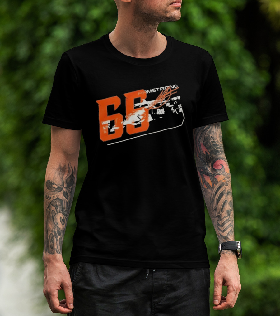 Armstrong 66 Racing Number With Dynamic Speed Lines T-Shirt