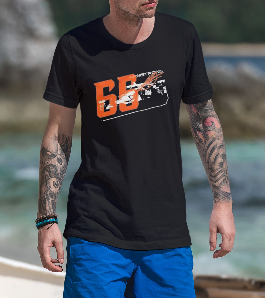 Armstrong 66 Racing Number With Dynamic Speed Lines T-Shirt