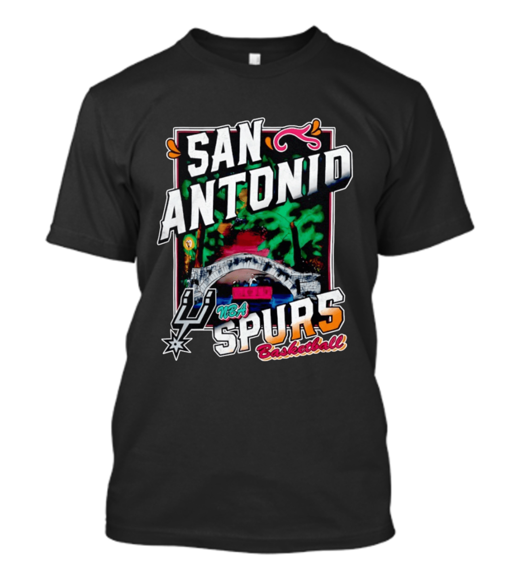 San Antonio Spurs River Walk NBA Basketball T-Shirt