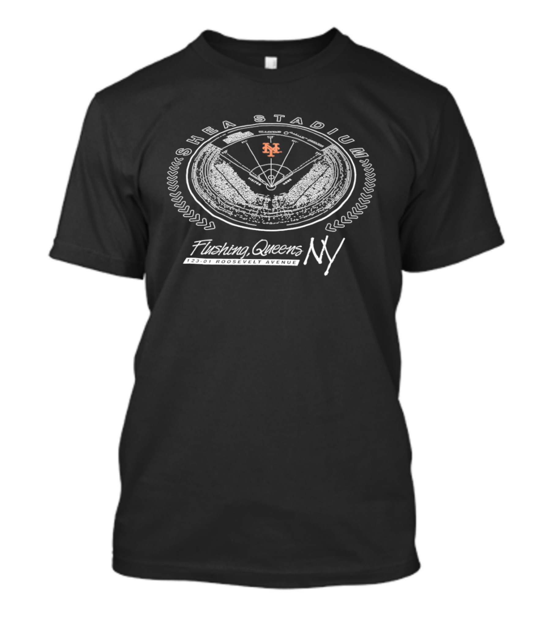 Shea Stadium Flushing Queens NY Mets Baseball 123 01 Roosevelt Avenue T-Shirt