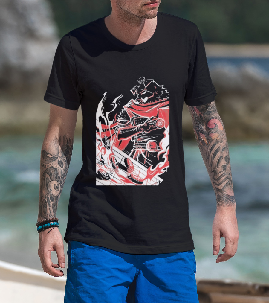 Technoblade Of War Gamer Tribute Epic Medieval Style Scarf And Flames T-Shirt