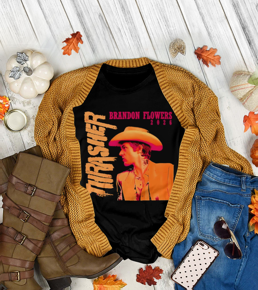 Brandon Flowers Thrasher 2026 Cowboy T-Shirt