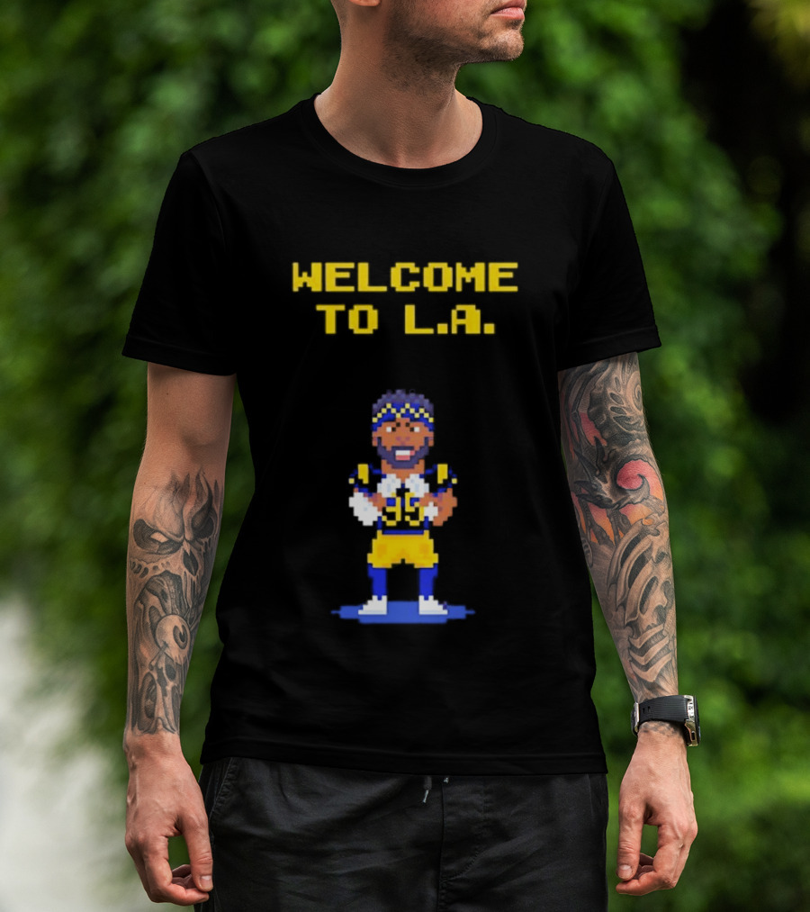 Welcome To L.A. Aaron Donald Los Angeles Rams Video Game T-Shirt