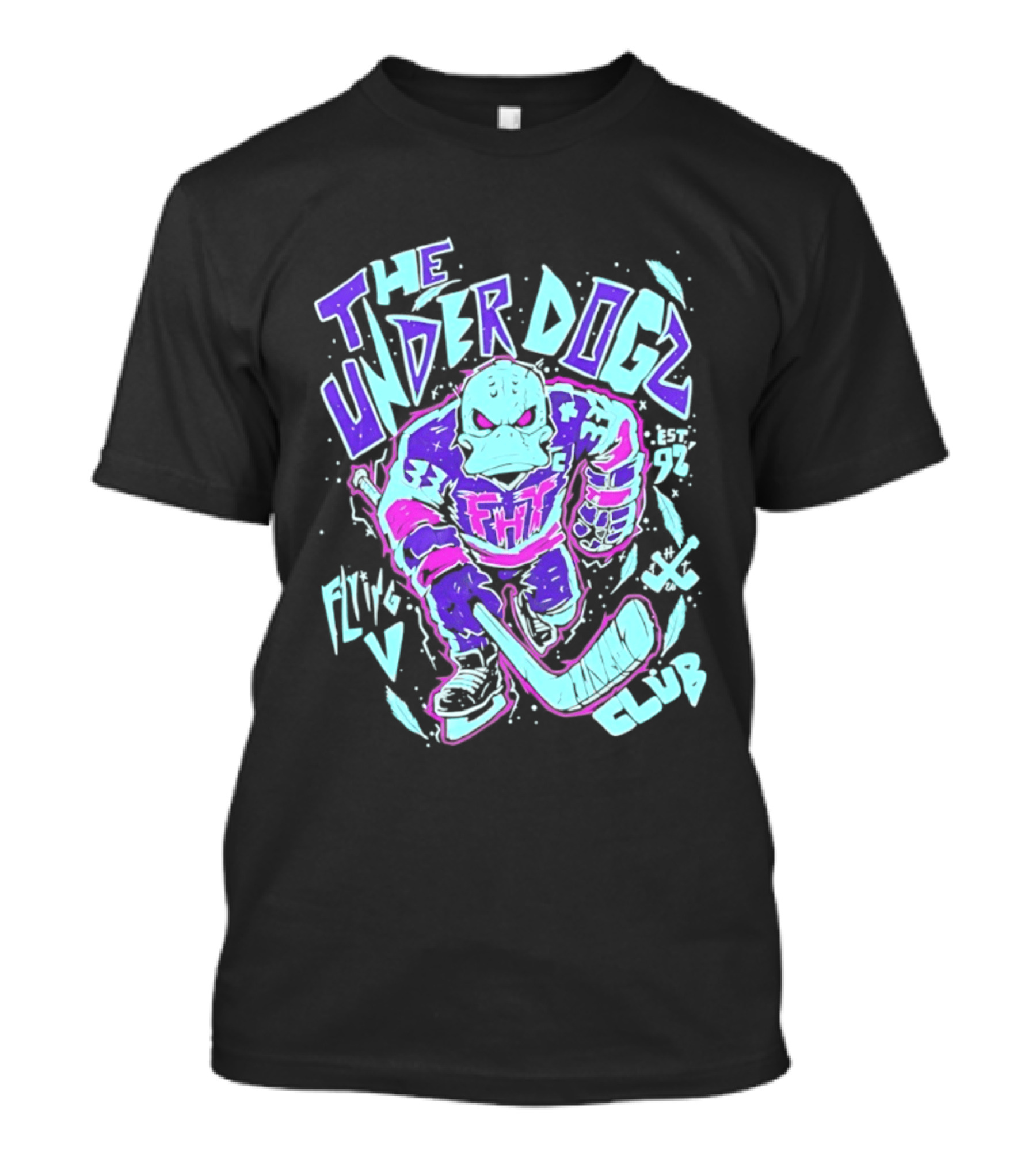 Anaheim Ducks The Underdogs FMH Flying House Club Hockey Player T-Shirt