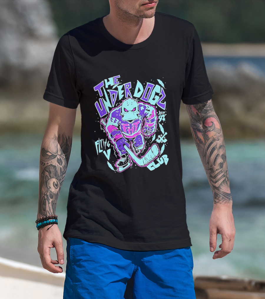 Anaheim Ducks The Underdogs FMH Flying House Club Hockey Player T-Shirt