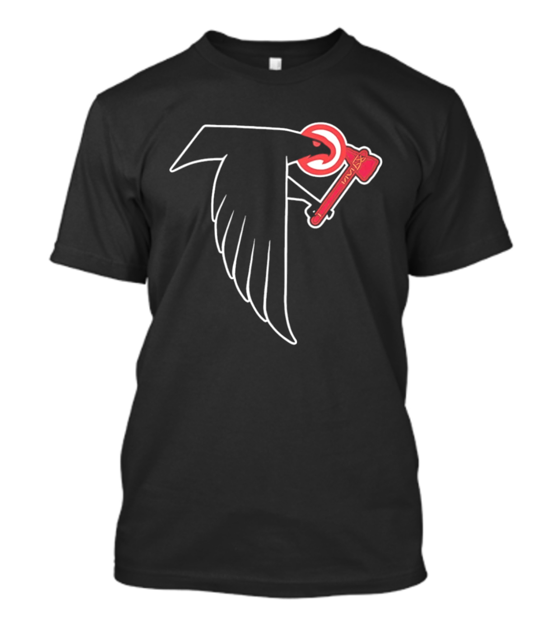 Atlanta Falcons Bird Holding Tomahawk Axe T-Shirt