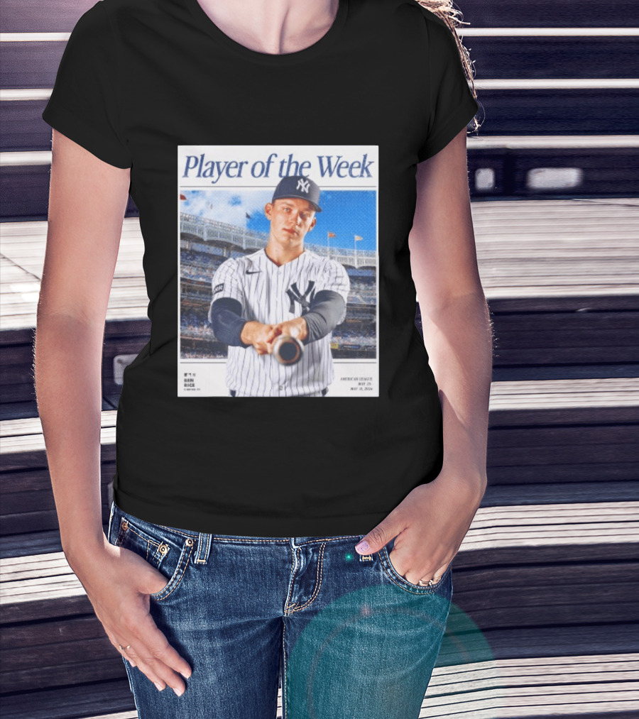 American League May 25 May 31 2026 Ben Rice Player Of The Week Yankees T-Shirt