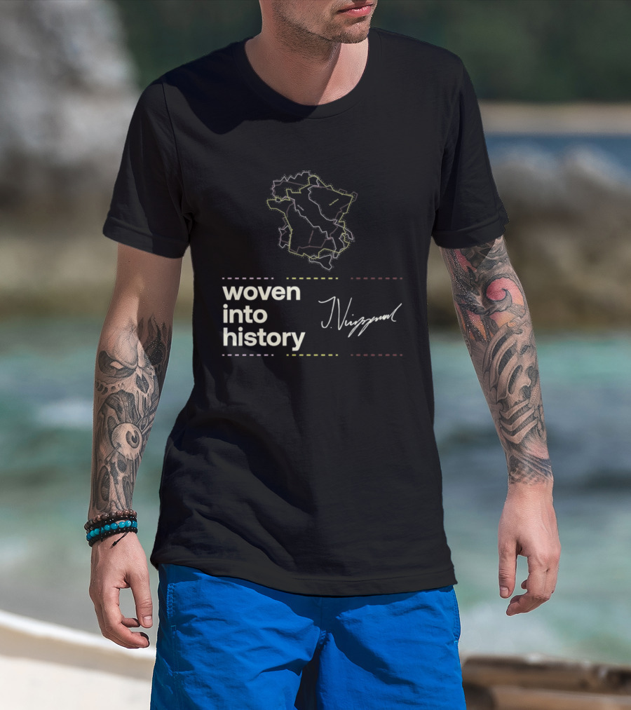 Giro D'Italia Tour De France La Vuelta A Espana Woven Into History Nibali T-Shirt