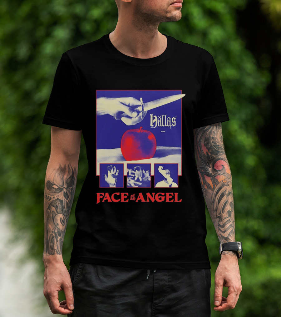 Hallas Face Of An Angel Album Heavy Metal Rock Band Music T-Shirt