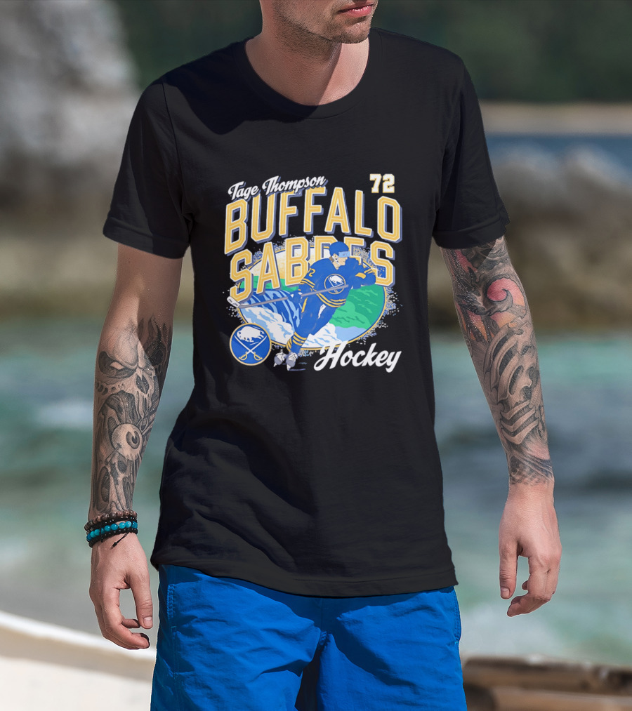Tage Thompson 72 Buffalo Sabres Hockey Player T-Shirt