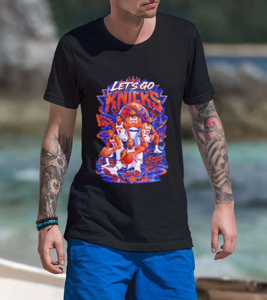Jalen Brunson New York Knicks Let's Go 2026 NBA Basketball Players T-Shirt