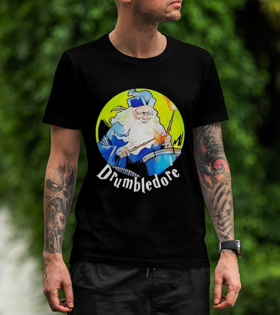 Drumbledore Wizards Percussionist Fantasy Magic T-Shirt