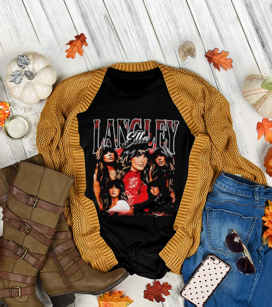 Ella Langley 90s Bootleg Style Retro Portraits T-Shirt