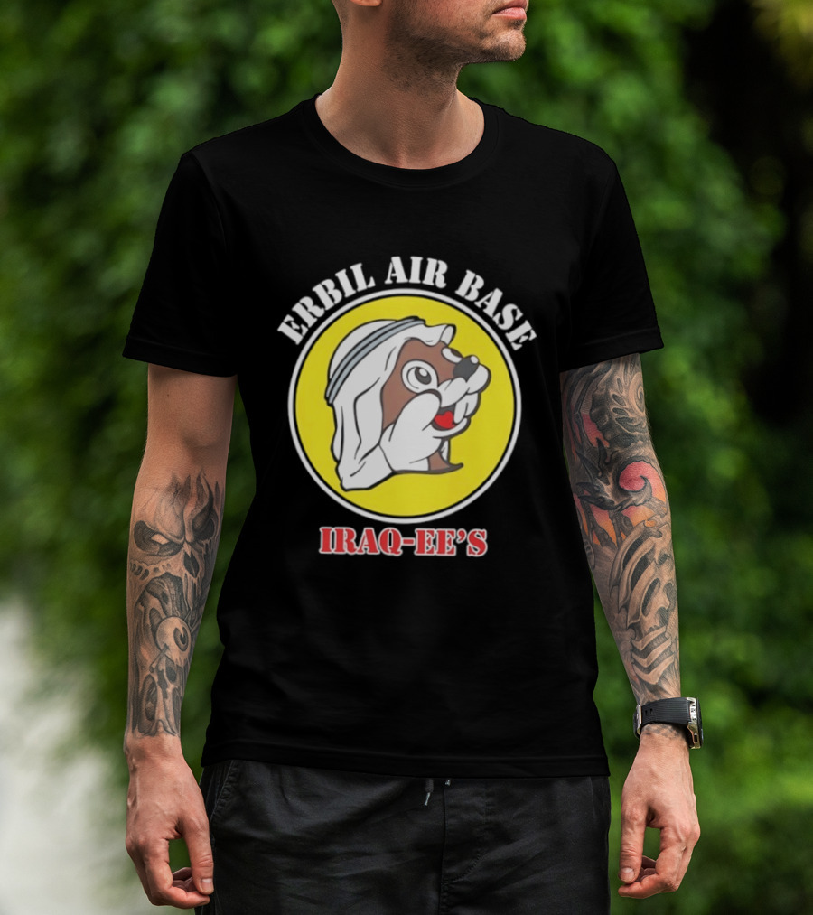 Erbil Air Base Iraq Eef's Cartoon T-Shirt