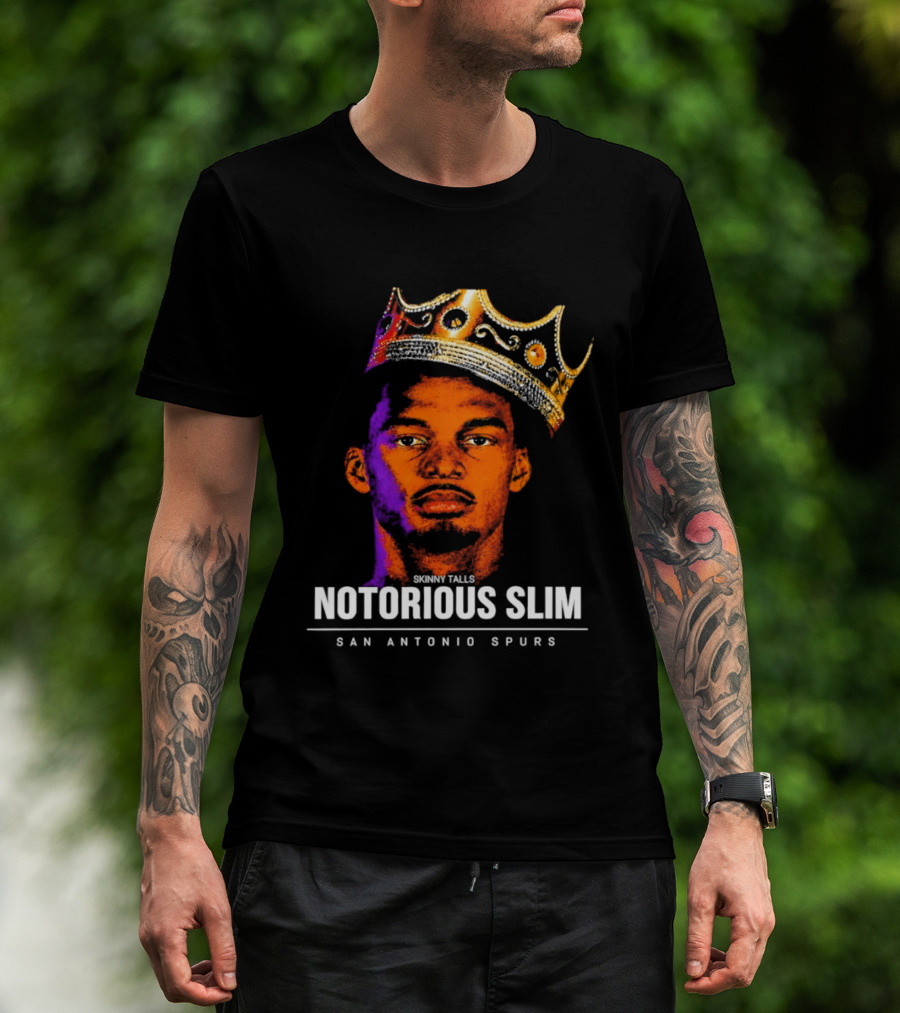 San Antonio Spurs Notorious Slim King Victor Wembanyama Basketball Star T-Shirt