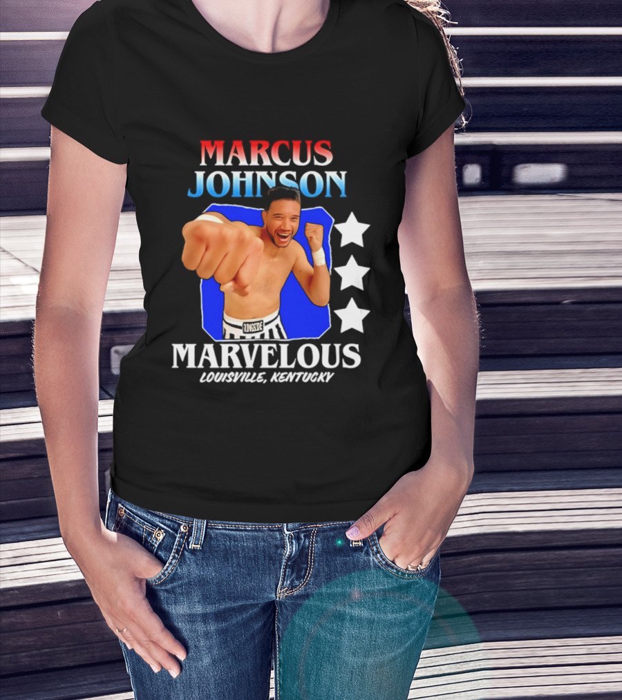 Marcus Johnson Marvelous Boxer Louisville Kentucky T-Shirt