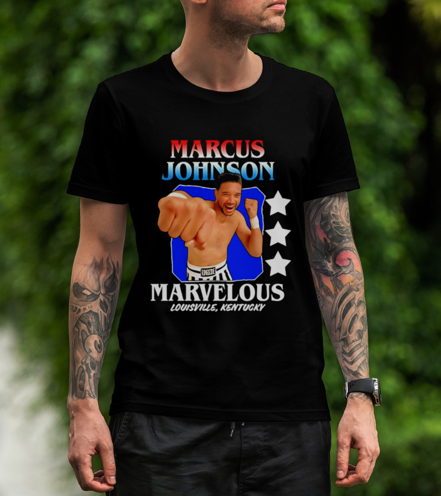 Marcus Johnson Marvelous Boxer Louisville Kentucky T-Shirt