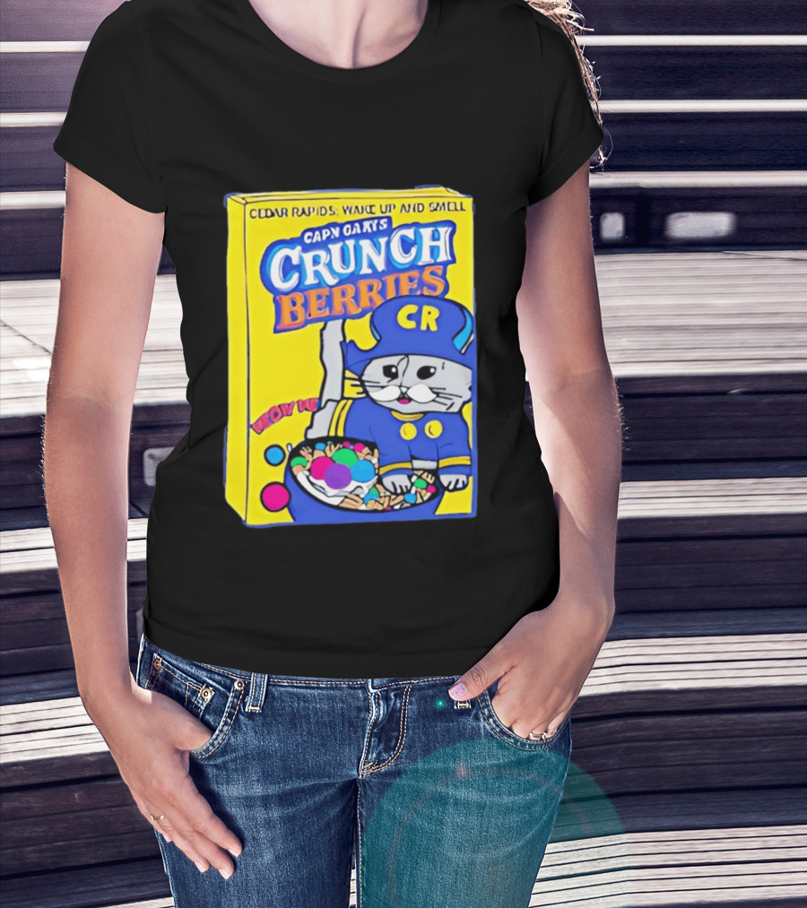 Cedar Rapids Wake Up And Smell Capn Oats Crunch Berries T-Shirt