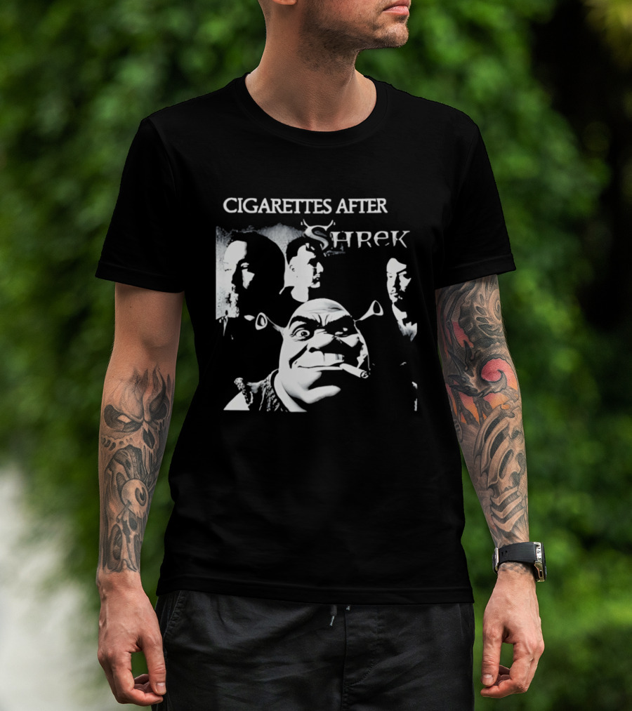 Cigarettes After Shrek Smoking Smutty Memories T-Shirt