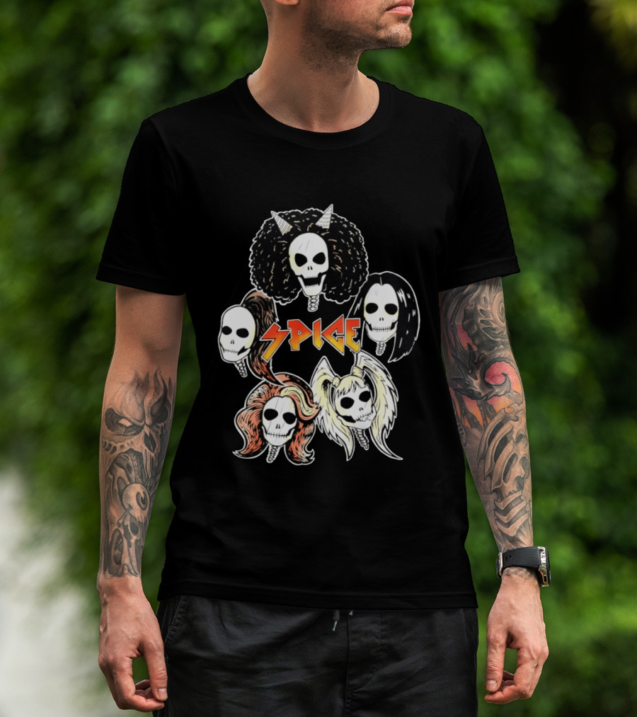 Spice Girls Skull Halloween Rock T-Shirt